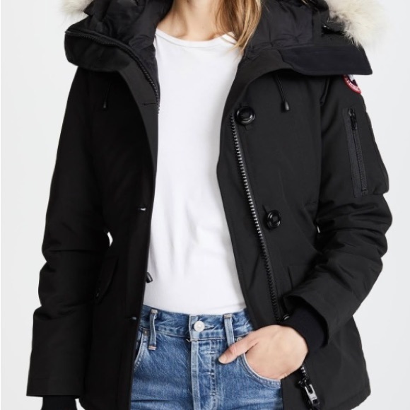 MONTEBELLO FUR TRIMMED CANADA GOOSE $1295 PARKA NWT - Picture 2 of 4